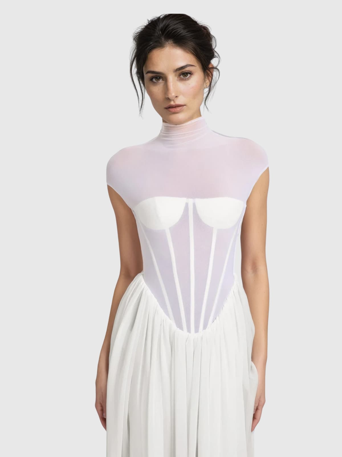 Karam Sleeveless Corset Maxi Dress